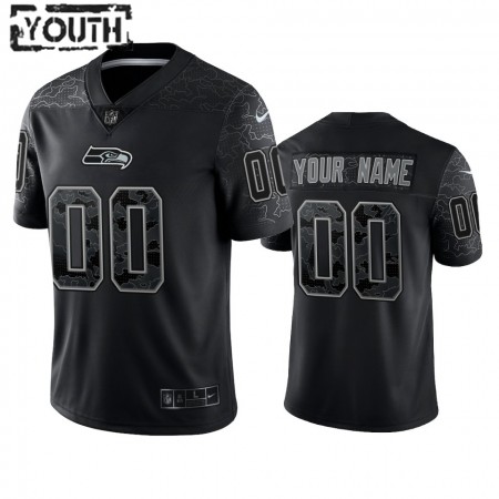 Camiseta Niño NFL Seattle Seahawks Personalizar Negro Reflective Limited